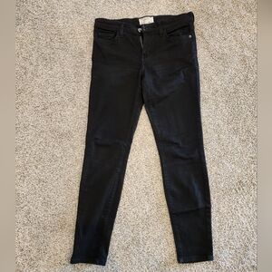Current/Elliott The Stiletto Skinny Jeans in Jet Black